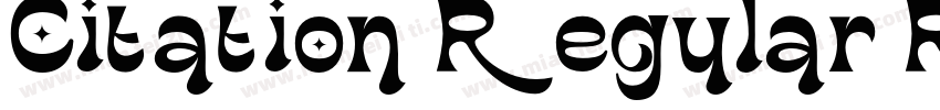 Citation Regular Reg字体转换